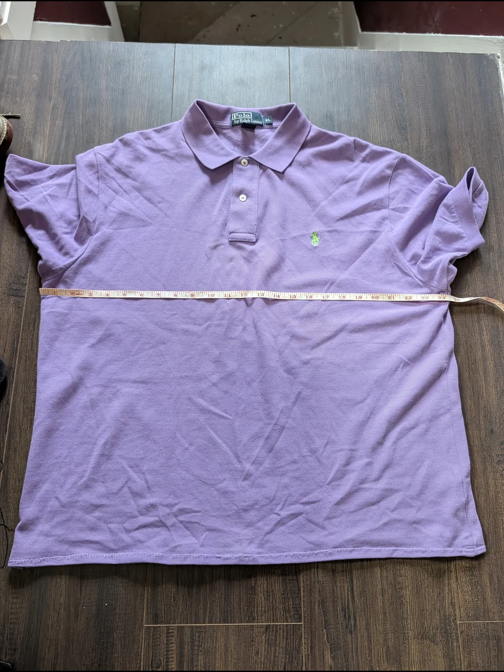 Polo by Ralph Lauren Vintage Lavender Short-Sleeve Polo with Green Pony Logo